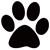 black paw print 