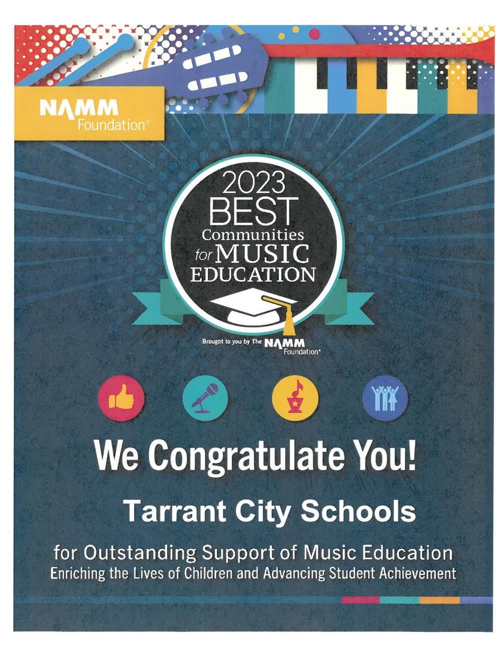 Music Education Award